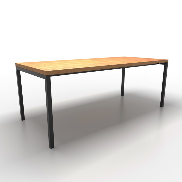 Table frame with square tube and double connecting bar - U Shaped - UA2B4040 | Taormina Design