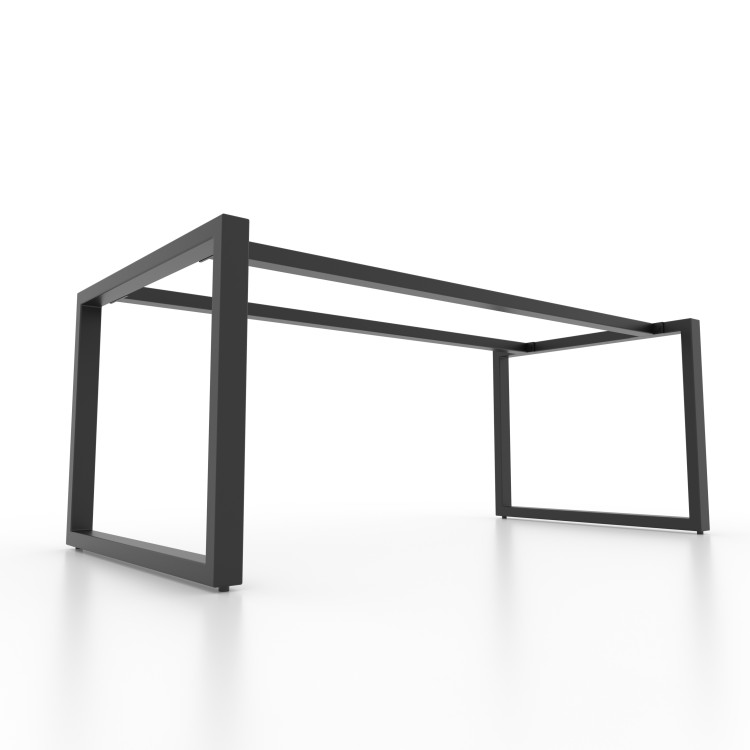 2x Pieds de table en métal avec double barre centrale - en forme de U | U2B6040 | Taormina Design