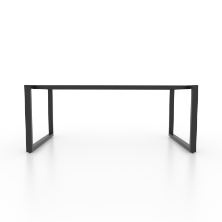 2x Pieds de table en métal avec double barre centrale - en forme de U | U2B6040 | Taormina Design