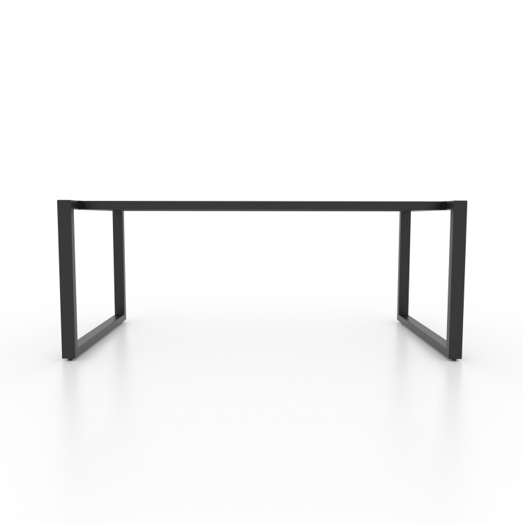 2x Pieds de table en métal avec double barre centrale - en forme de U | U2B6040 | Taormina Design