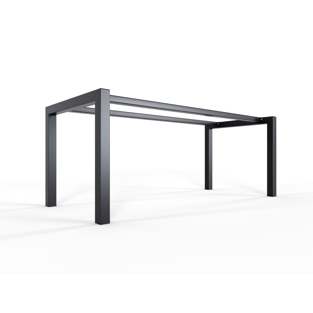 2x Pieds de table avec 2 barre centrale - UA2B6060 | Taormina Design