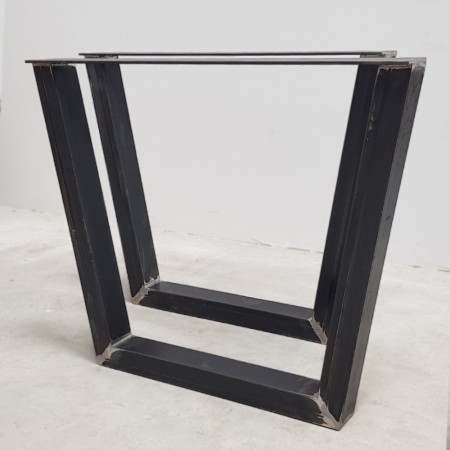 2x Metal table legs - trapezoid shaped - TRIN8060 | Taormina Design