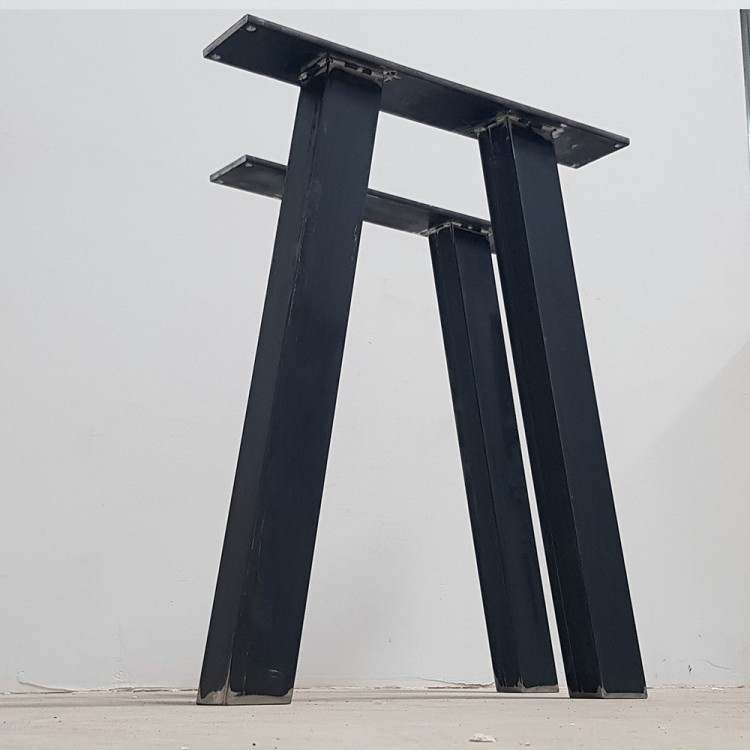 2x Metal table legs - trapezoid shaped - TA8060 | Taormina Design