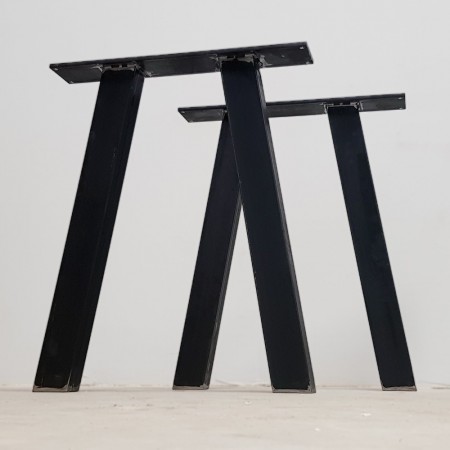 2x Metal table legs - trapezoid shaped - TA8060 | Taormina Design