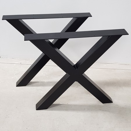 2x Pieds de table en métal  en forme de croix X -  X8080 | Taormina Design