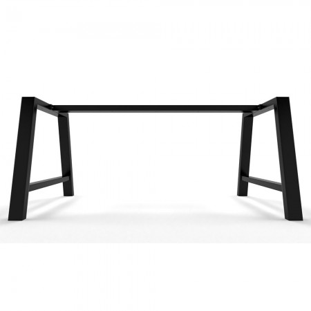 Metal table legs with central bar - A shaped - A8040B | Taormina Design