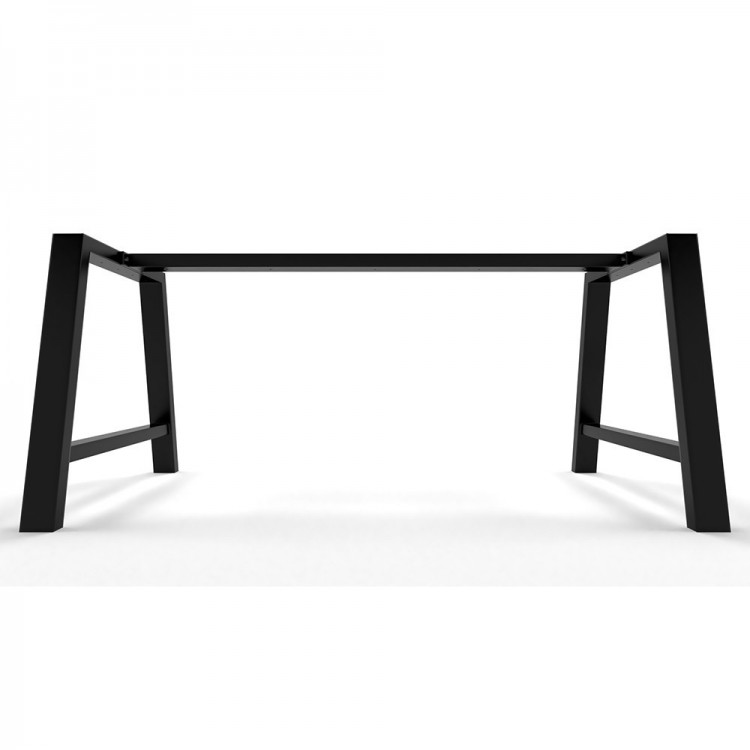 Metal table legs with central bar - A shaped - A8040B | Taormina Design