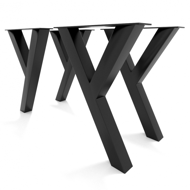 4 x Metal table legs - Y Shape - Y8080 | Taormina Design