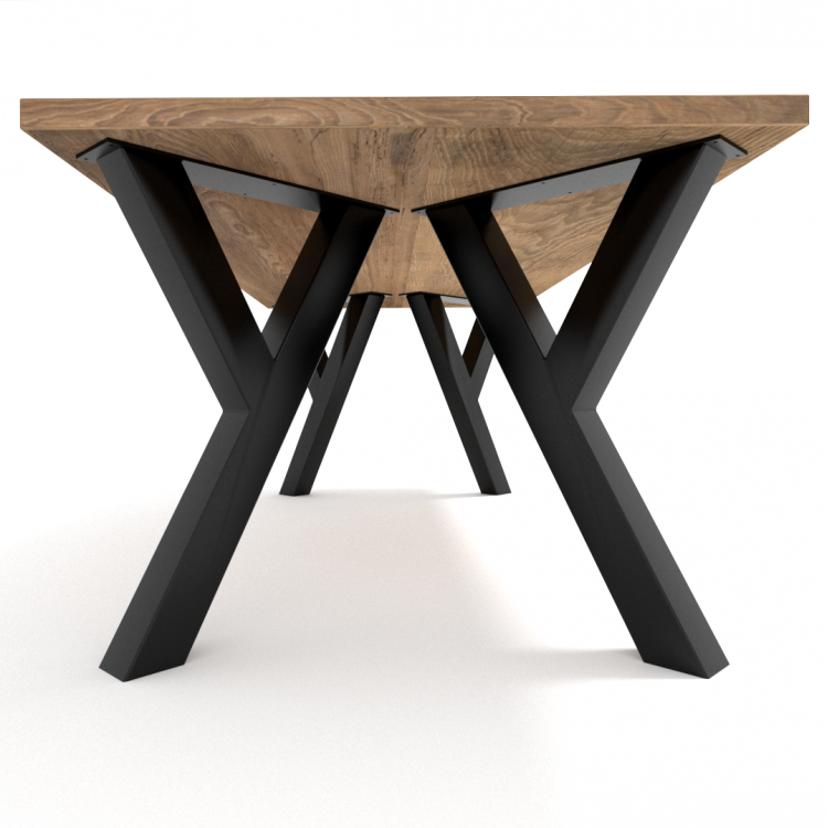 4x Pieds de table en métal - en forme de Y- Y8080 | Taormina Design