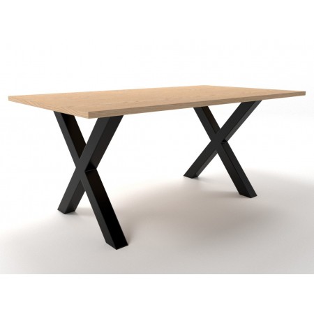 2x Pieds de table en métal  en forme de croix X -  X8080 | Taormina Design