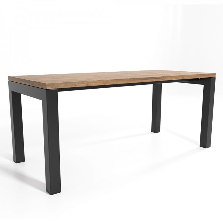 2x Pieds de table avec 2 barre centrale - UA2B8080 | Taormina Design