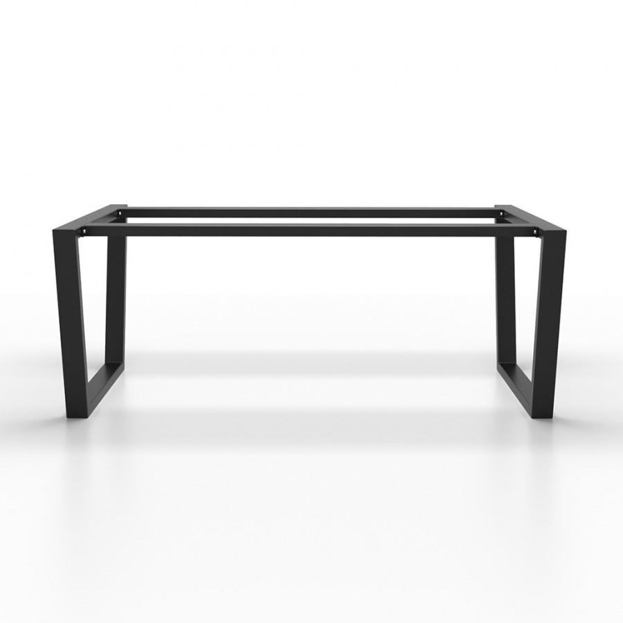 Gambe per tavolo con doppia barra centrale in metallo - Taormina Design