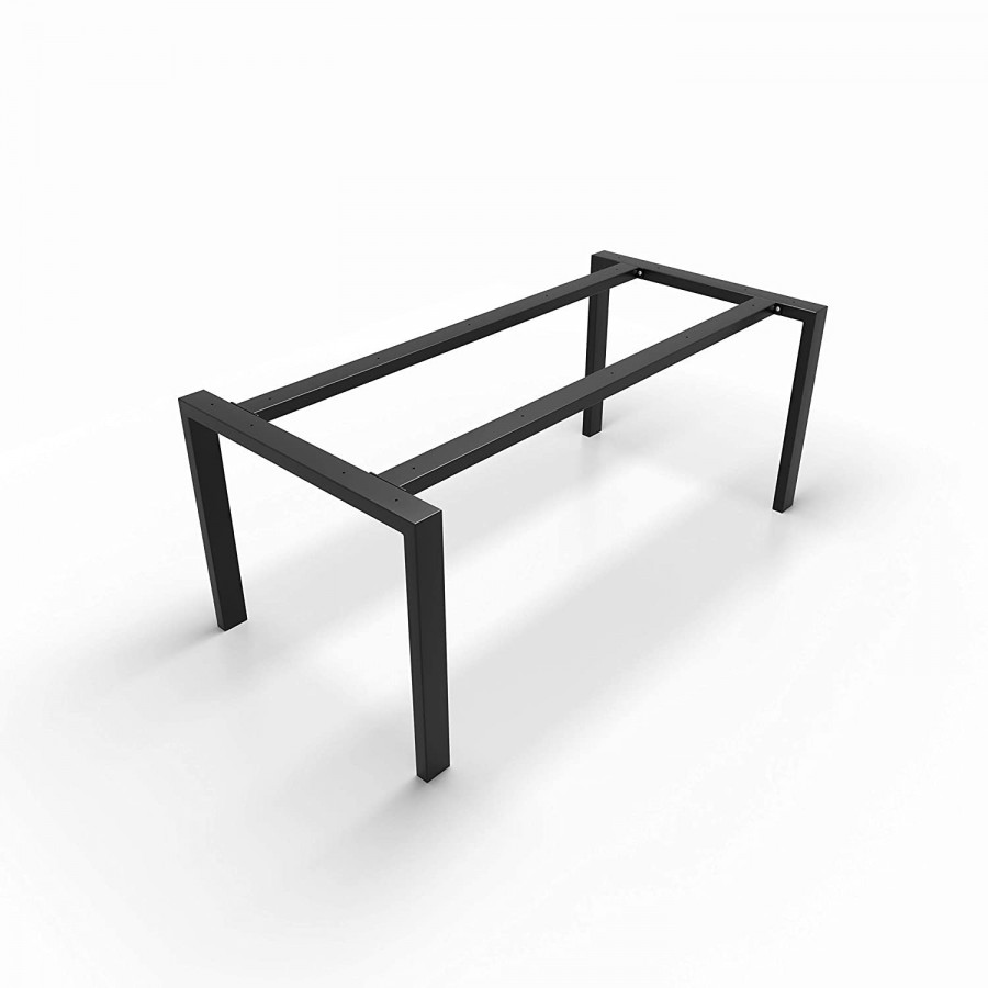 Piedi gambe 2x per tavolo da pranzo banco di lavoro in acciaio grigio 80 x  72 cm