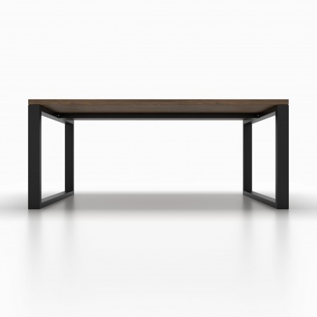 2x Pieds de table en métal avec barre centrale - en forme de U - UB8040 | Taormina Design