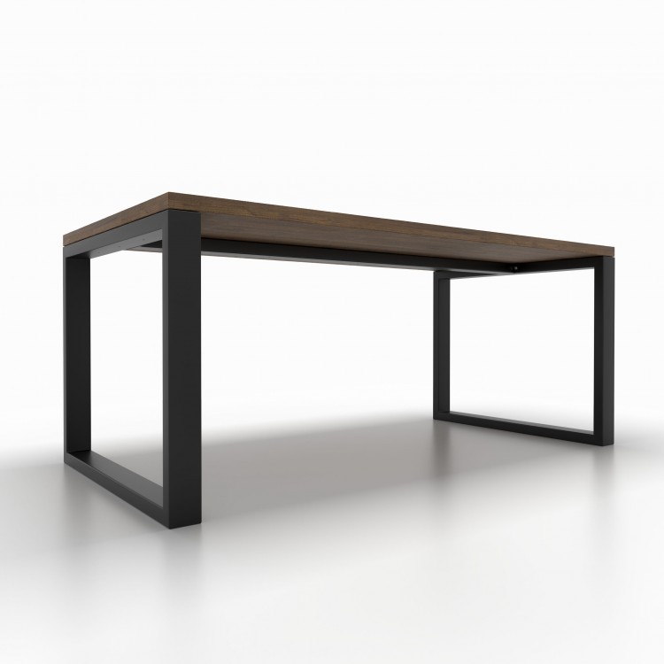 2x Pieds de table en métal avec barre centrale - en forme de U - UB8040 | Taormina Design