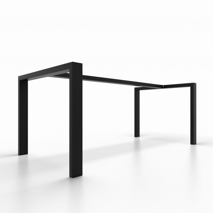 2x Pieds de table avec barre centrale - UAB8040 | Taormina Design