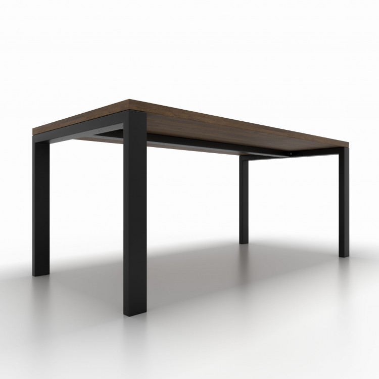 2x Pieds de table avec barre centrale - UAB8040 | Taormina Design