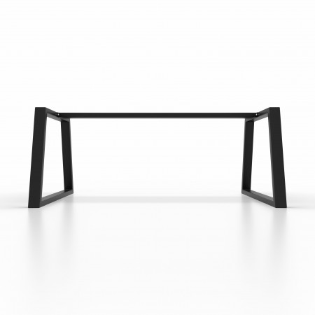 Metal table legs with central bar - trapezoid shaped - TRB8040  | Taormina Design