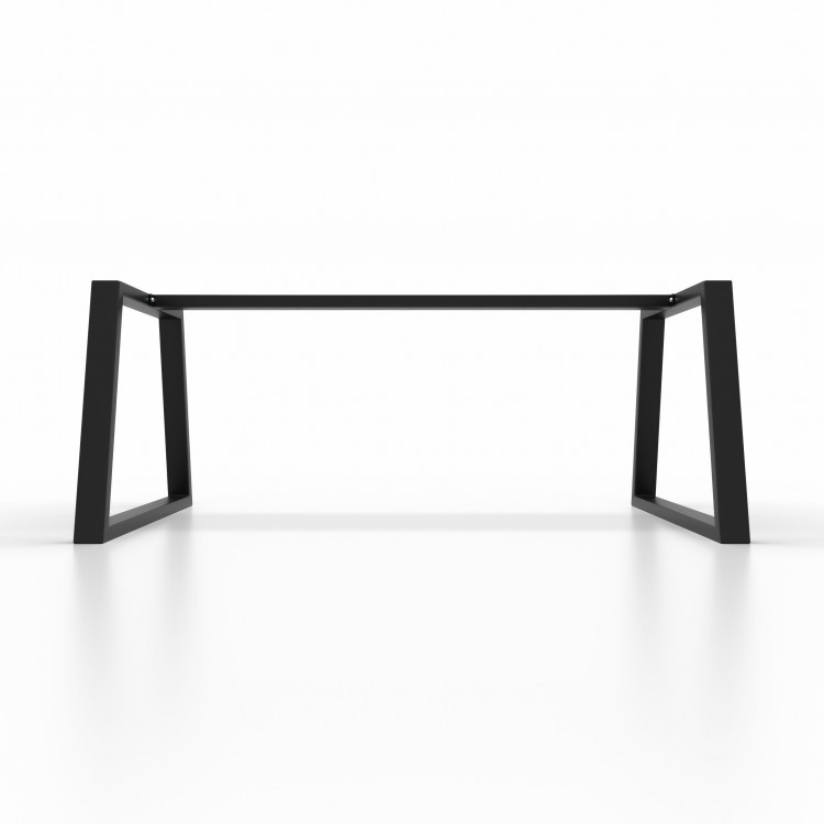 Metal table legs with central bar - trapezoid shaped - TRB8040  | Taormina Design