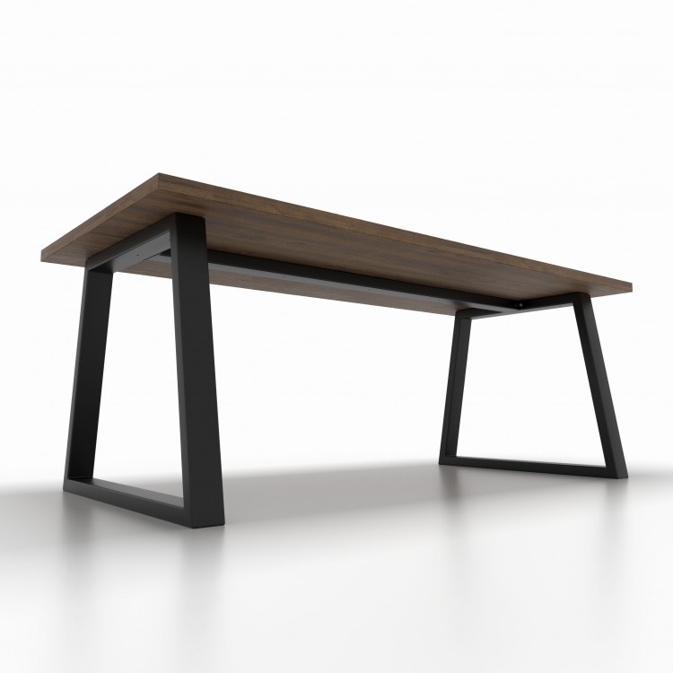 Metal table legs with central bar - trapezoid shaped - TRB8040  | Taormina Design