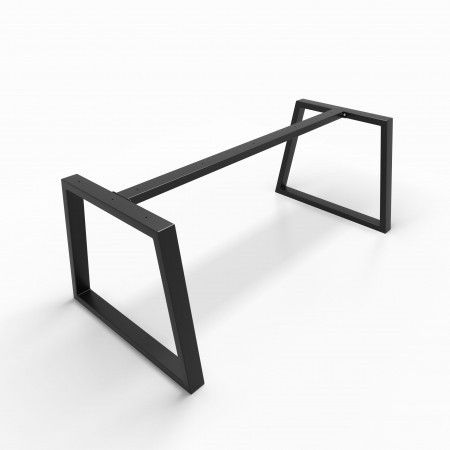 Metal table legs with central bar - trapezoid shaped - TRB8040  | Taormina Design