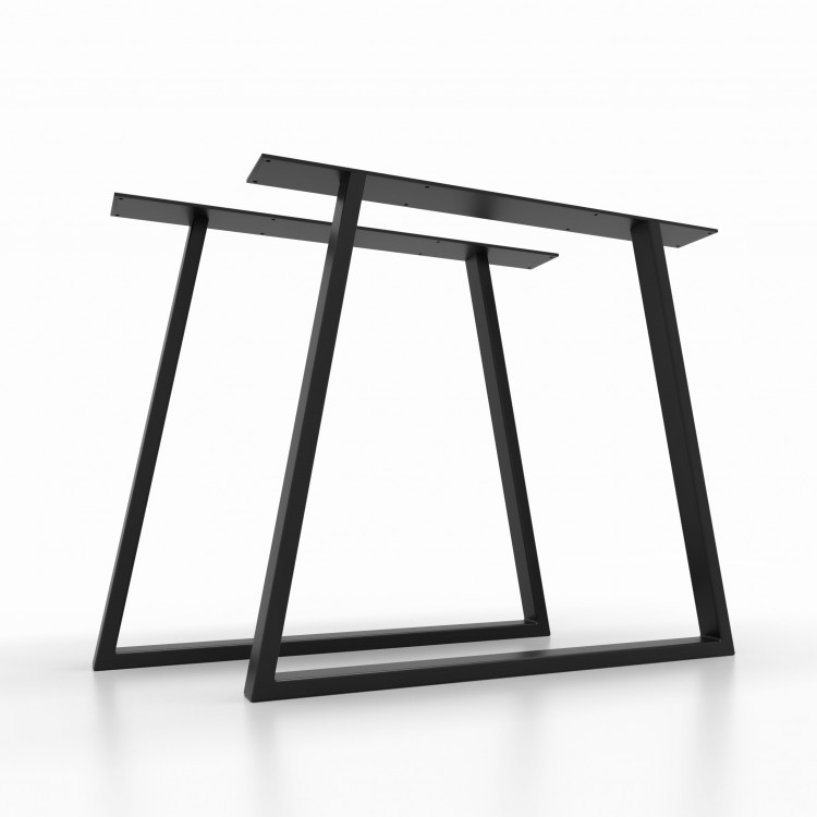 Trapezoidal Metal Table Legs TR5025: Slim Design Made in Italy | Taormina Design