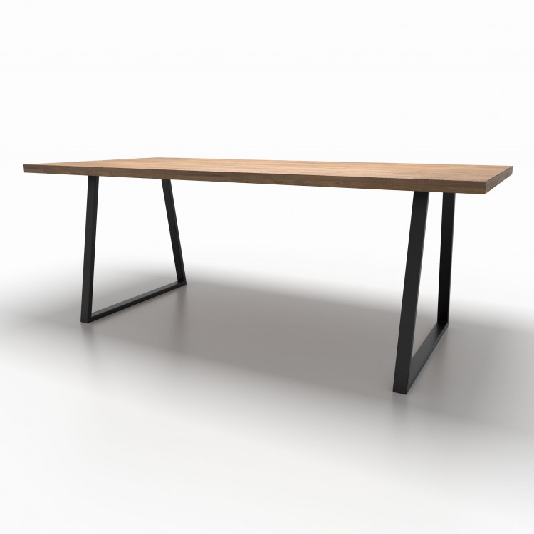 Trapezoidal Metal Table Legs TR5025: Slim Design Made in Italy | Taormina Design