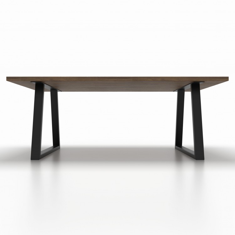 2x Pieds de table en métal - en forme de trapèze - TR8040 | Taormina Design