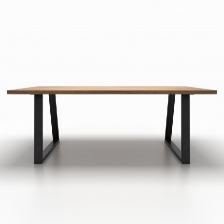 2x Pieds de table en métal - en forme de trapèze - TR8040 | Taormina Design