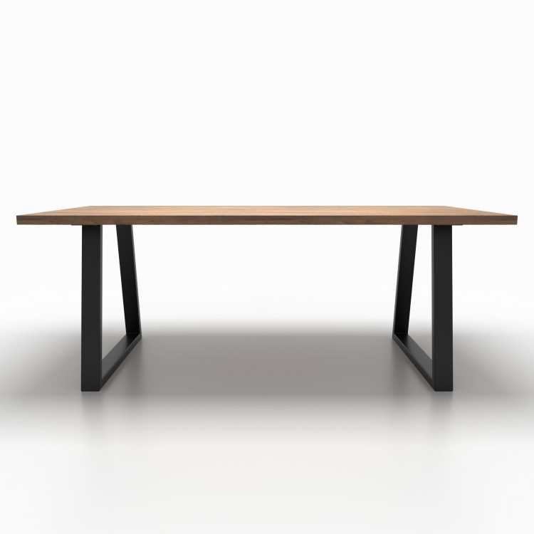 2x Pieds de table en métal - en forme de trapèze - TR8040 | Taormina Design