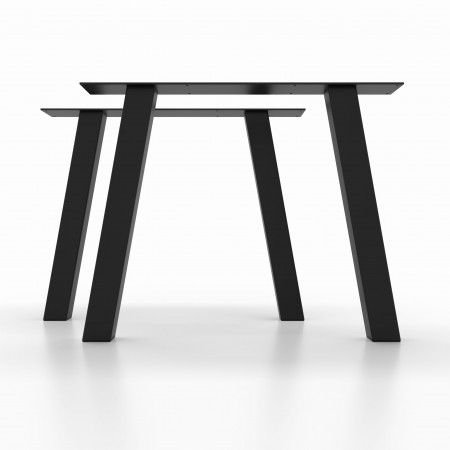 2x Pieds de table en métal  en forme de trapèze ouvert -  TA8060 | Taormina Design