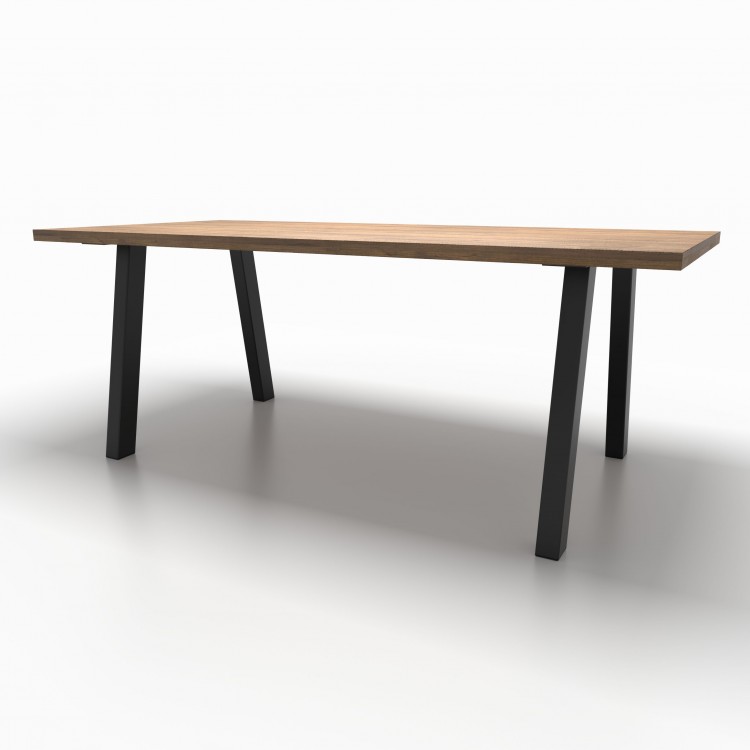 2x Pieds de table en métal  en forme de trapèze ouvert -  TA8060 | Taormina Design