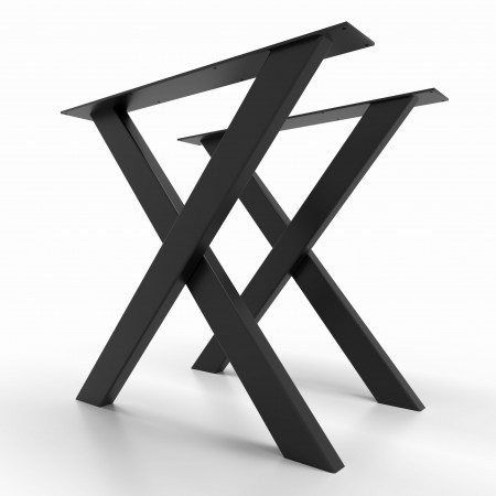 Metal table legs, X Shaped -  XS8040 | Taormina Design