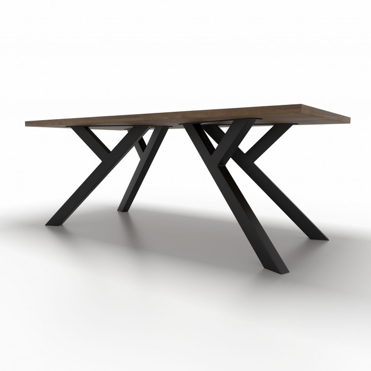 4x Pieds de table en métal - en forme de Y - YL8060  | Taormina Design