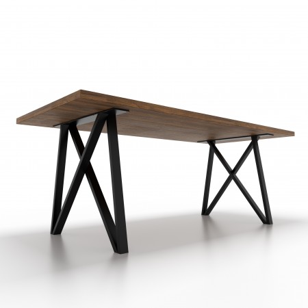 2x Pieds de table en métal en forme de M - M5025 | Taormina Design