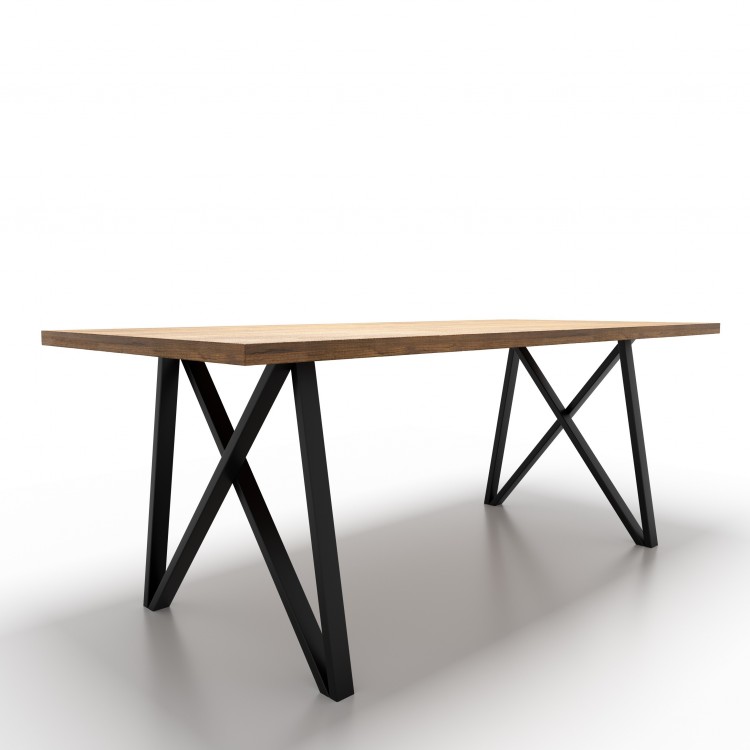 2x Pieds de table en métal en forme de M - M5025 | Taormina Design