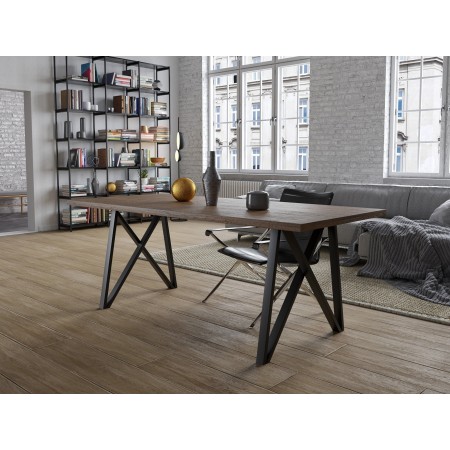 2x Pieds de table en métal en forme de M - M5025 | Taormina Design