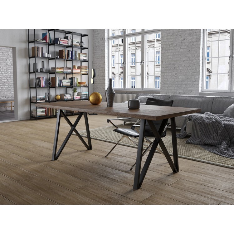 2x Pieds de table en métal en forme de M - M5025 | Taormina Design