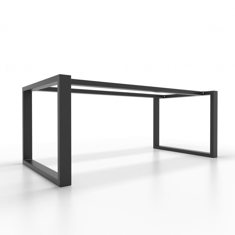 Pieds de table en métal avec double barre centrale - en forme de U - U2B8040