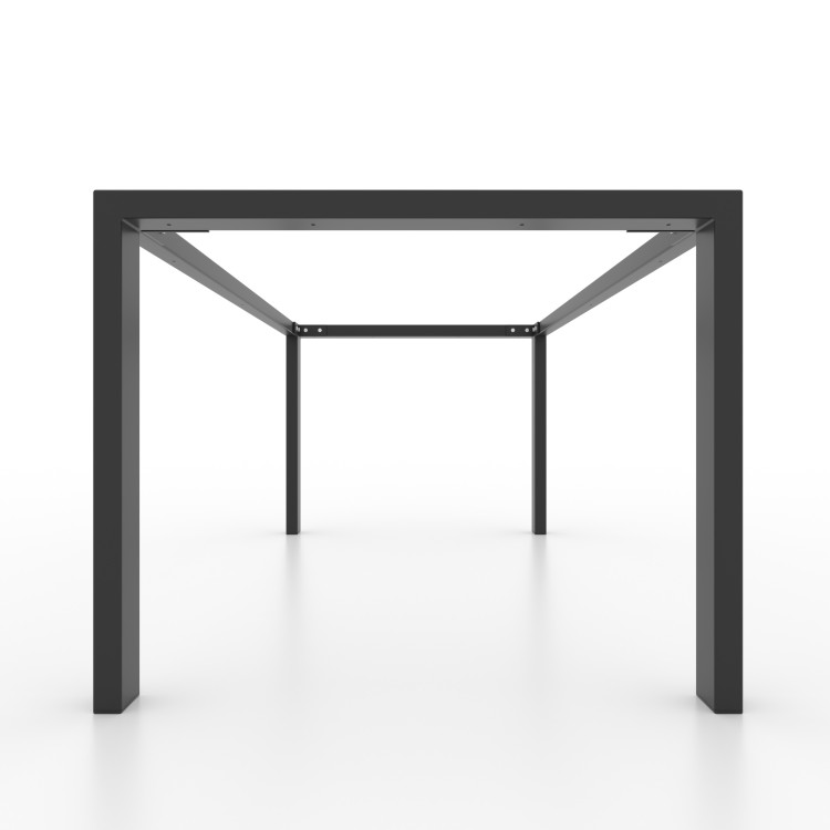 Pieds de Table Linéaires en U Inversé  avec 2 barre | UA2BP8040 | Taormina Design