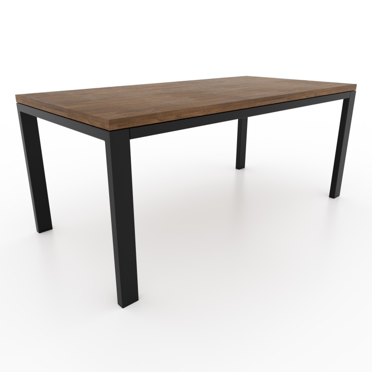 Metal table legs with double bar U shaped - UA2BP8040 | Taormina Design