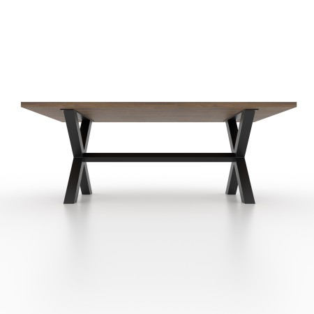 Pieds de table croix avec barre de support centrale X - XB8080 | Taormina Design