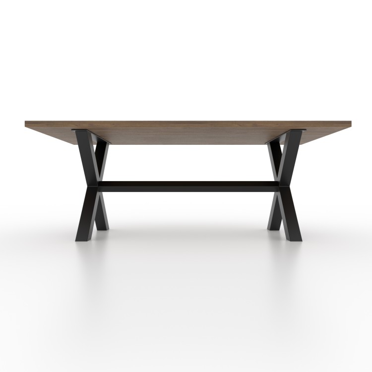 Pieds de table croix avec barre de support centrale X - XB8080 | Taormina Design